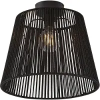 QAZQA Plafonnier d'extérieur Japandi avec corde noire IP54 - Jayla