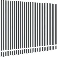 vidaXL Toile de remplacement pour store anthracite et blanc 235 x 195 cm Polyester