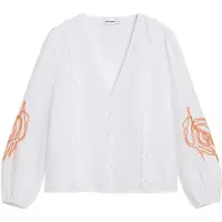 Desigual Chemisier orange / blanc