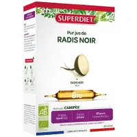 SuperDiet – PUR JUS DE RADIS NOIR BIO 10 ML – 20 ampoules de 10 ml 20 pc(s) Ampoule(S) Buvable(S)