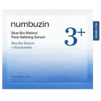Numbuzin - No.3 Blue Bio-Retinol Pore Refining Serum Vial Set - Set ampoules bio-rétinol resserrant pores