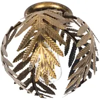 QAZQA Plafonnier vintage doré 24 cm - Botanica