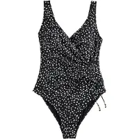 Next Maillot de bain modelant noir / blanc