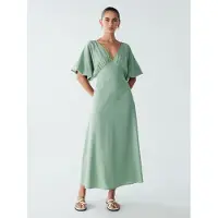 St MRLO Robe 'Palm' vert pastel