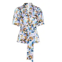 Inwear Chemisier 'IWSendra' bleu / bleu clair / lilas / blanc