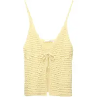 Pull&Bear Tops en tricot jaune pastel