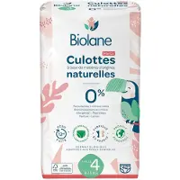 Biolane - Couches Culottes Naturelles Taille 4 - 12H - Zéro fuite - 42 unités 42 pc(s) Couches