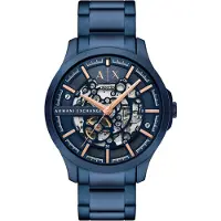 Armani Exchange Montre à affichage analogique gentiane / corail