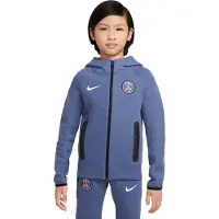 Nike Sweat à capuche et zip en Fleece Football Paris Saint-Germain Tech pour ado (garçon) - Bleu | Taille S