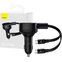 Baseus Enjoyment Chargeur de voiture avec câbles Usb-C, 33W (Noir)