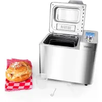 KITCHENCOOK Machine à pain SMART_I Inox 25 programmes d'une capacité de 900G
