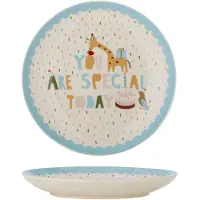 Bloomingville Mini Assiettes Celebrate bleues, lot de 6 pièces