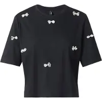 ONLY T-shirt 'ONLJONI' noir / blanc