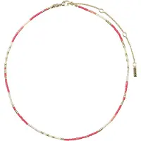 Pilgrim Chaîne 'Alison' or / rouge clair / blanc perle