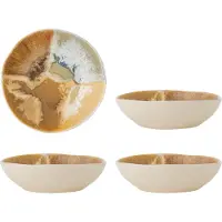 Bloomingville Bols Lacey jaunes, lot de 4 pièces