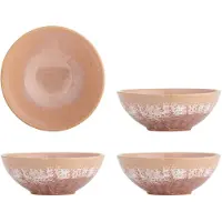Bloomingville Bols Darlene rose, lot de 4 pièces