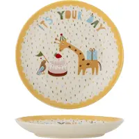 Bloomingville Mini Assiettes Celebrate jaunes, lot de 6 pièces