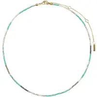 Pilgrim Chaîne 'Alison' turquoise / gris / argent