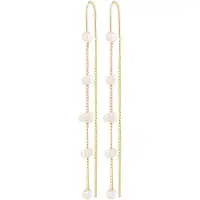 Pilgrim Boucles d'oreilles 'Zenaia' or / blanc perle