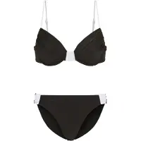 LASCANA Bikini noir / blanc
