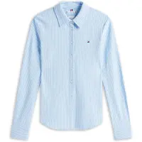 Tommy Hilfiger 1985 Slim Fit Long Sleeve Shirt Bleu 3XL Femme