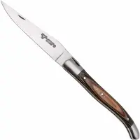 Laguiole En Aubrac Brown Pakkawood, Matt Bolsters, couteau de poche, 12 cm