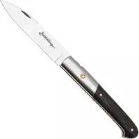 Laguiole En Aubrac Sauveterre Bogwood, Matt Stainless Bolster, Mosaic Pin, couteau de poche, 11 cm