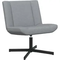 vidaXL Chaise pivotante gris clair 63 x 75 x 76 cm Tissu