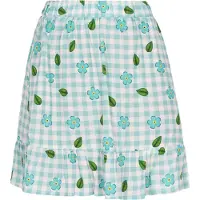 Swirly Jupe 'Back To School' turquoise / blanc