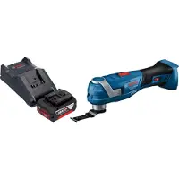 Bosch GOP 18V-34 Professional Cutter multifonction sans fil 18 V Starlock Plus + 1x batterie 5,0 Ah + chargeur
