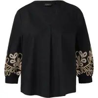s.Oliver Black Label Chemisier beige / noir / blanc