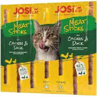 Josera JosiCat Meat Sticks pałeczki z kurczakiem i kaczką dla kota 12x35g