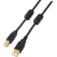 Aisens - câble usb 2.0 imprimante de haute qualité avec ferrite, type a/m-b/m, noir, 3.0m