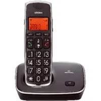 Brondi Téléphone DECT Bravo Gold Noir Identification de l'appelant