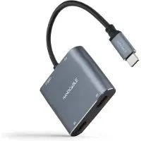Nanocable Adaptateur USB-C vers HDMI 10.16.4305 4K Ultra HD Gris 15 cm