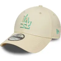 New Era 9forty Team Outline Los Angeles Dodgers Unisex Casquettes Beige Taille One Size Accessoires