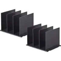 Yamazaki Organiseur de poche, set de 2 pièces (31x21x24cm), séparations intelligentes, noir