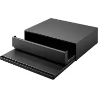 Yamazaki Tablette de cuisine 45x13x37cm Tiroir avec plateau coulissant Métal noir