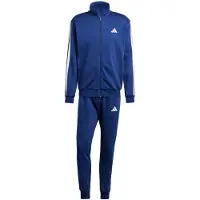 Adidas Survêtement '3-STRIPES FLEECE' bleu foncé / blanc