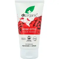 Dr Organic Nettoyant visage onctueux à la rose de Damas, 150 ml
