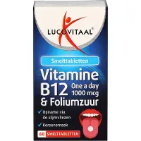 Lucovitaal Vitamine B12 1000mcg & Acide Folique - 60 comprimés orodispersibles