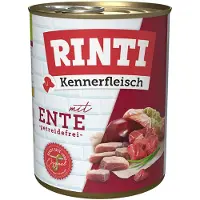 Rinti Kennerfleisch Duck - Pâtée de canard sans céréales - 6x800 g