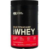 Optimum Nutrition Poudre de protéines de lactosérum au goût de fraise Whey Gold Standard, 310 g,