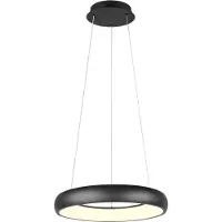 TRIO Lampe suspendue LED Cardona noir - Ø 45cm