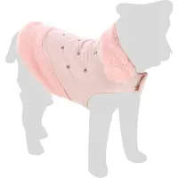 Flamingo manteau pour chien Coco rose, longueur du dos : 25 cm