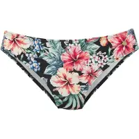 LASCANA Bas de bikini vert / rouge / noir