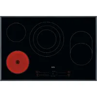 AEG HK857870FB, Noir, Intégrable, 80 cm, Table de cuisson à induction avec zones de cuisson, Céramique, 4 zones