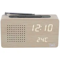 TNB Joy Fm Digital Alarm Clock Beige One Size / EU Plug 220V