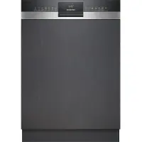 Siemens iQ300, Teilintegrierter Geschirrspüler, 60 cm, Gebürsteter Stahl, SN53ES04TE