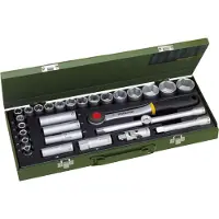Proxxon Steckschlüsselsatz 29-tlg. 1/2", 8 - 34 mm, Nusskasten mit Ratsche